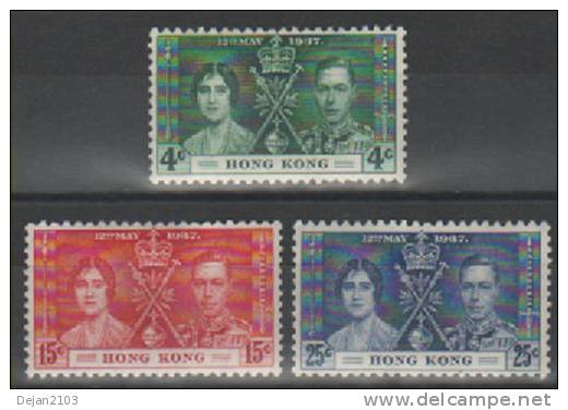 Hong Kong May 12th King George VI 1937 MH * - Unused Stamps