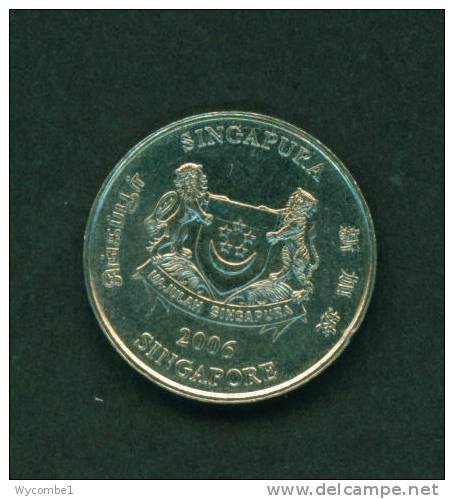 SINGAPORE  -  2006  20 Cents  Circulated  As Scan - Singapur