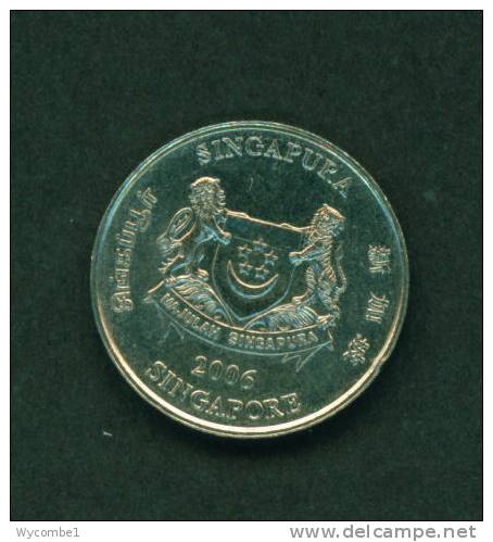 SINGAPORE  -  2006  20 Cents  Circulated  As Scan - Singapore