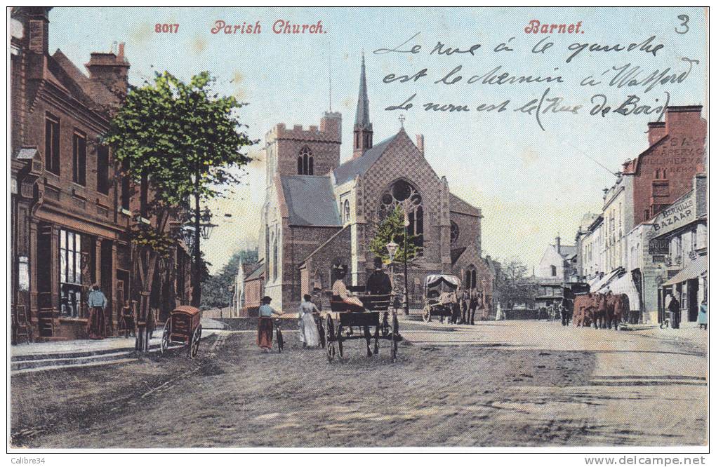 BARNET Parish Church 1905 - Herefordshire