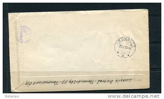 Czechoslovakia 1958 First Day Cancel Cover To USA - Covers & Documents