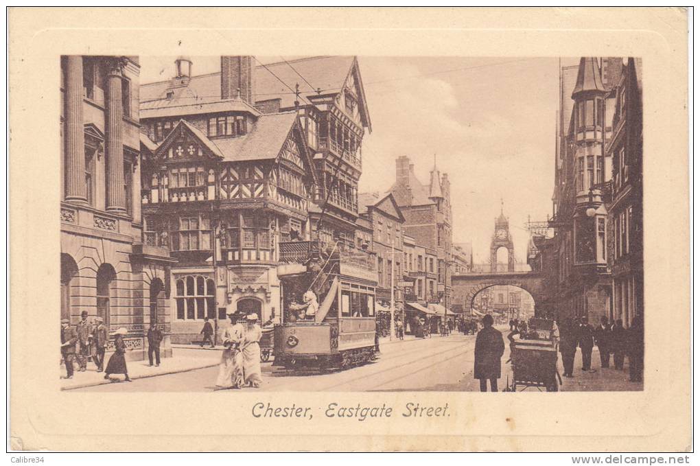 CHESTER Eastgate Tramway 1908 - Chester