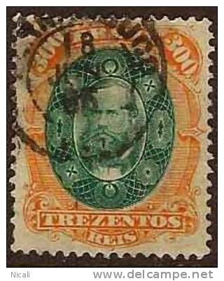 BRAZIL 1878 300r Pedro Dark Beard SG 67 U JD44 - Oblitérés