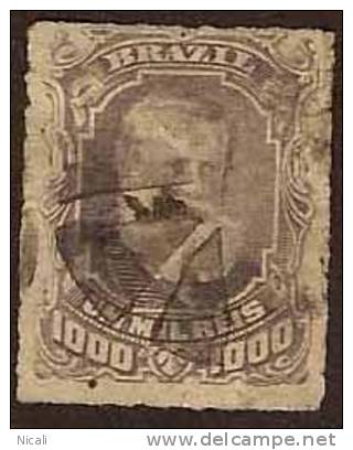 BRAZIL 1878 1000r Pedro White Beard SG 66 U JD51 - Oblitérés