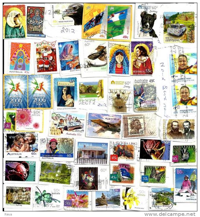 AUSTRALIA LOT76 MIXTURE OF50+ USED STAMPS SOME 2010/12 INC. NEW ETC.READ DESCRIPTION!! - Vrac (max 999 Timbres)