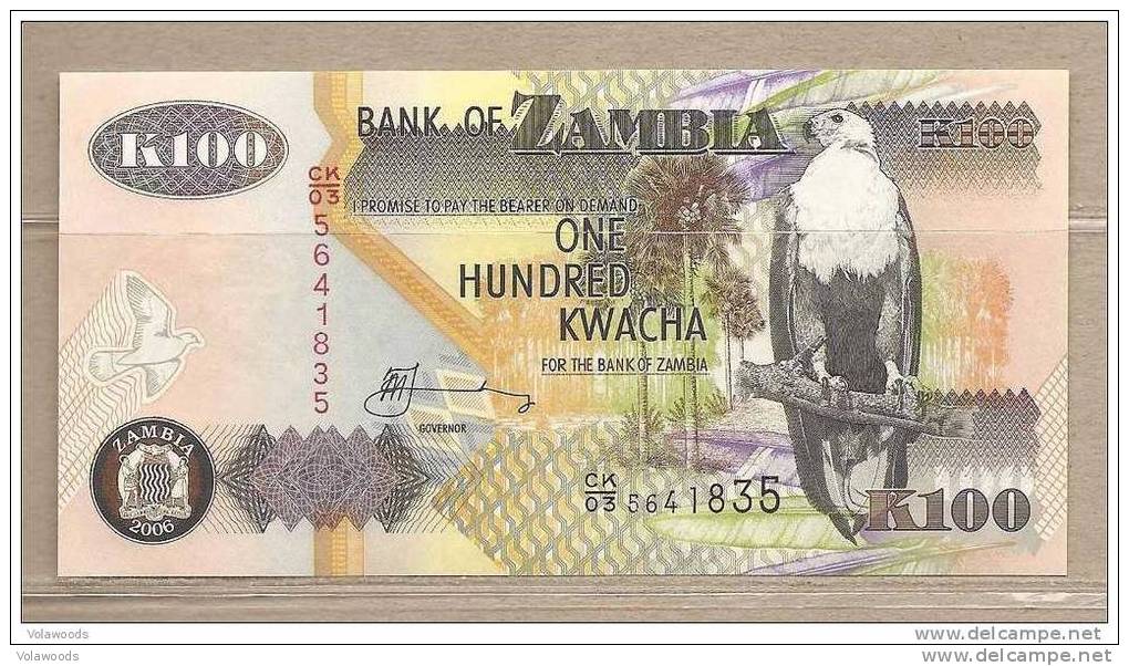 Zambia - Banconota Non Circolata Da 100 Kwacha - 2006 - - Zambia