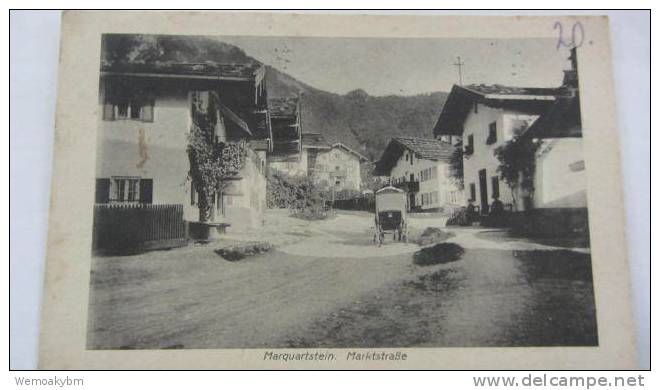 AK  Marquartstein Mit Marktstraße Gemeinde Im Oberbayerischen Landkreis Traunstein 1923 - Traunstein