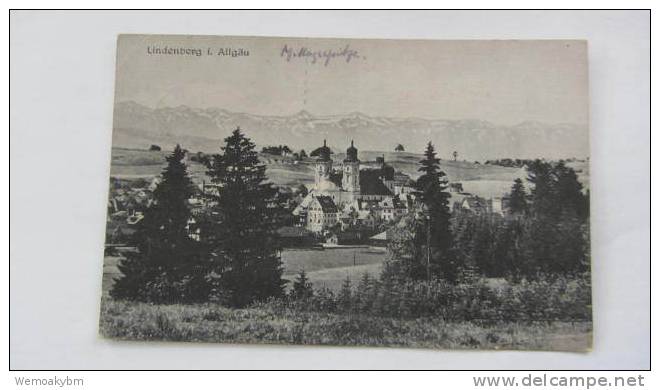 AK  Lindenberg I. Allgäu Mit Mi-Nr.: 120 Und 122 Vom 18.7.1920 - Stmpl: WEILER - Lindenberg I. Allg.