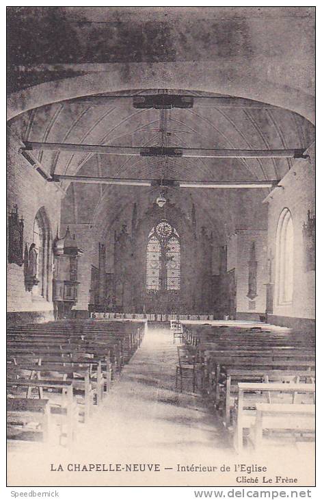 21415- La Chapelle Neuve 56, Intérieur Eglise . Cliché Le Frene - Autres & Non Classés