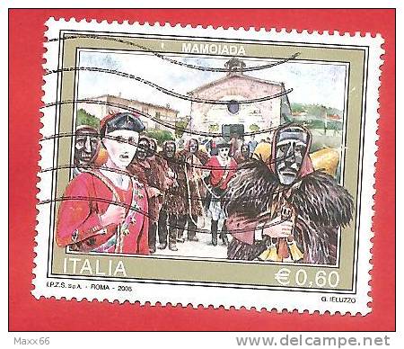 ITALIA REPUBBLICA USATO - 2008 - TURISMO - Mamoiada  -  € 0,60 - S. 3049 - 2001-10: Used