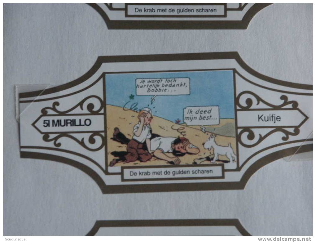 TINTIN SERIE BAGUES DE CIGARE LE CRABE AUX PINCES D´OR   HERGE - Tintin