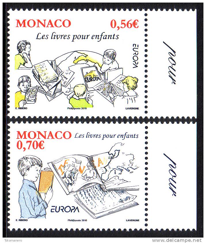 MONACO EUROPA 2010 Children´s Books, Set Of 2v** - 2010