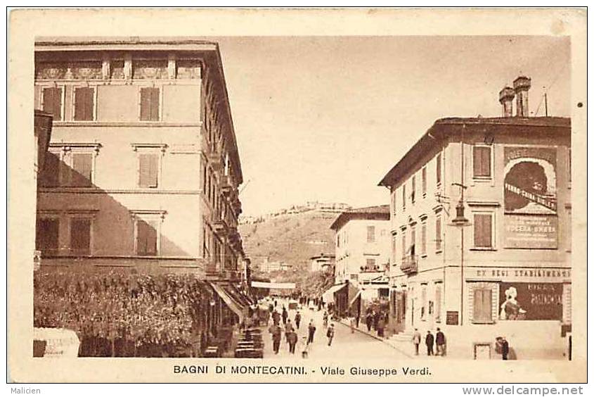 Italie -ref A781- Bagni Di Montecatini - Carte Bon Etat  - - Autres & Non Classés