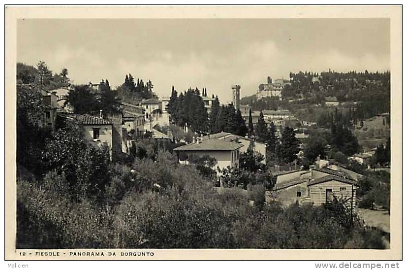 Italie -ref A777- Fiesole - Da Borgunto Panorama  - Carte Bon Etat  - - Autres & Non Classés