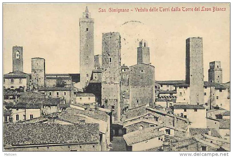 Italie -ref A769- San Gimignano  - Carte Bon Etat  - - Autres & Non Classés