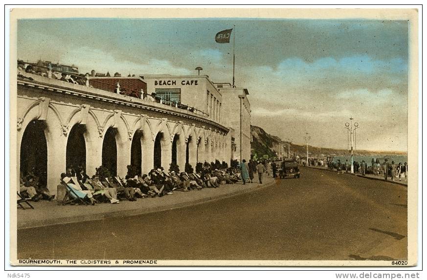 BOURNEMOUTH : THE CLOISTERS AND PROMENADE - BEACH CAFE - Bournemouth (until 1972)