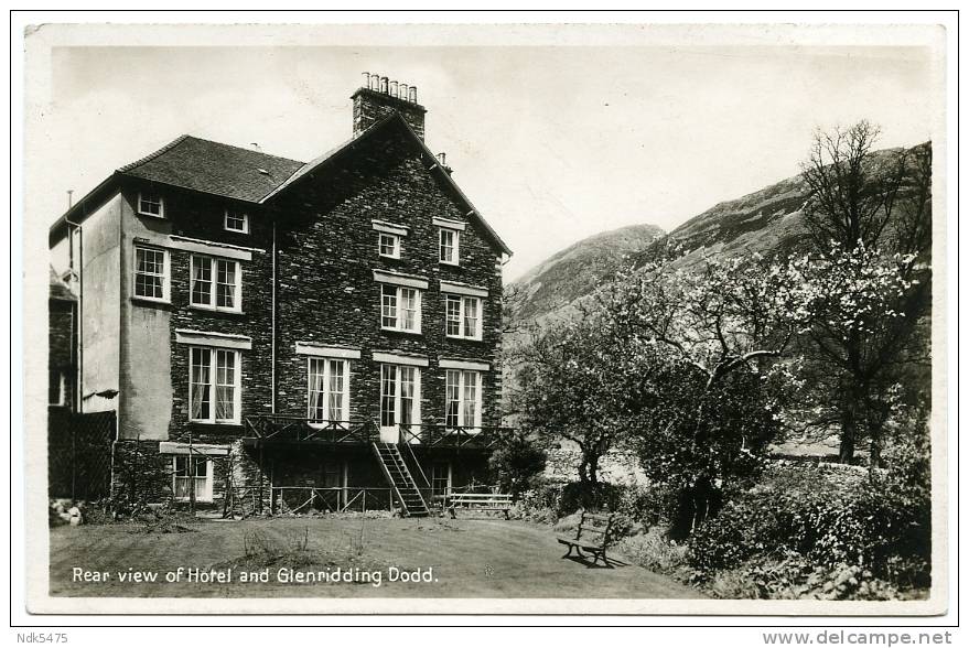 LAKE DISTRICT : REAR VIEW OF HOTEL AND GLENRIDDING DODD - Other & Unclassified