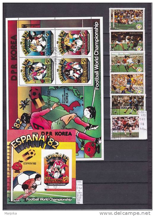 SOCCER World Wide, 28 Full Sets Or Miniature Sheets, Over 103 Stamps - Collezioni (in Album)