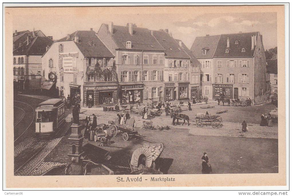 57 - Saint Avold - Marktplatz - Editeur: Faust (tramway) - Saint-Avold