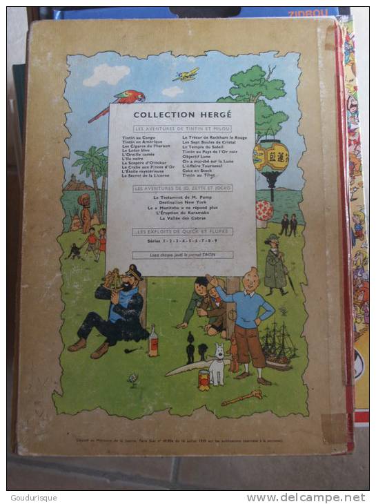 TINTIN ON A MARCHE SUR LA LUNE  B30  HERGE - Tintin