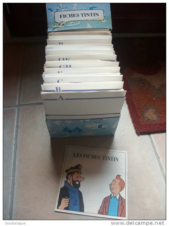 TINTIN LOT DE FICHE TINTIN ATLAS  HERGE - Tintin