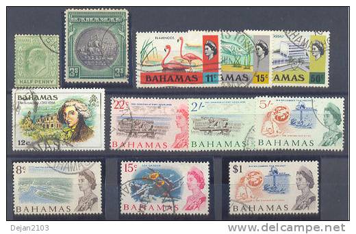 Great Britain Former Colony Bahamas Fauna,King,Queen USED - 1963-1973 Ministerial Government