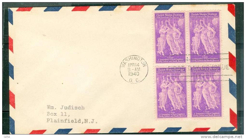 Lettre  De  Washington Pour Plainfield En 1940 - Bb12512 - Other & Unclassified