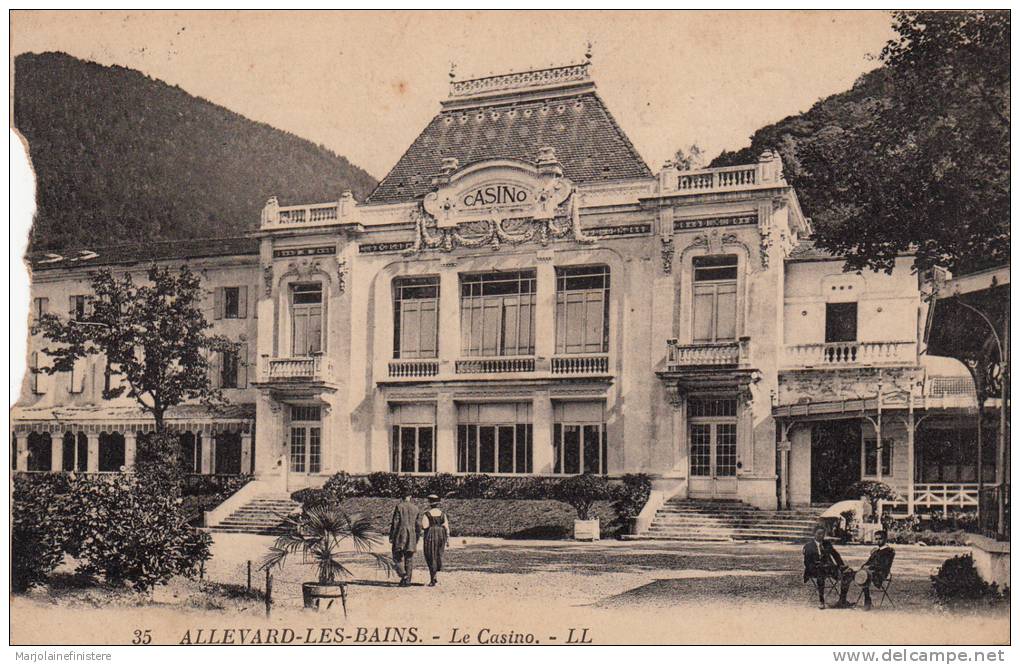 Dép. 38 - ALLEVARD-LES-BAINS. - Le Casino. Animée. - LL N° 35 - Allevard