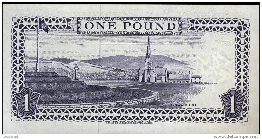 ISLE OF MAN - ONE POUND    UNC   C8P2 - 1 Pond