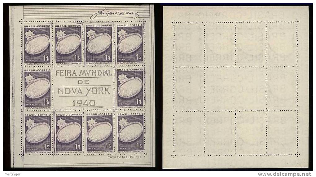 Brasilien Brazil Block 3-5 (*) NEW YORK 1940 - Blokken & Velletjes