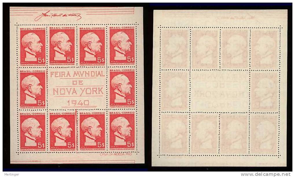 Brasilien Brazil Block 3-5 (*) NEW YORK 1940 - Blokken & Velletjes