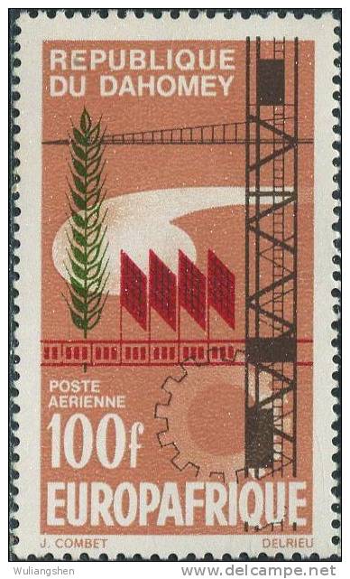 AN0383 Dahomey 1966 European Aid Construction 1v MNH - Pétrole