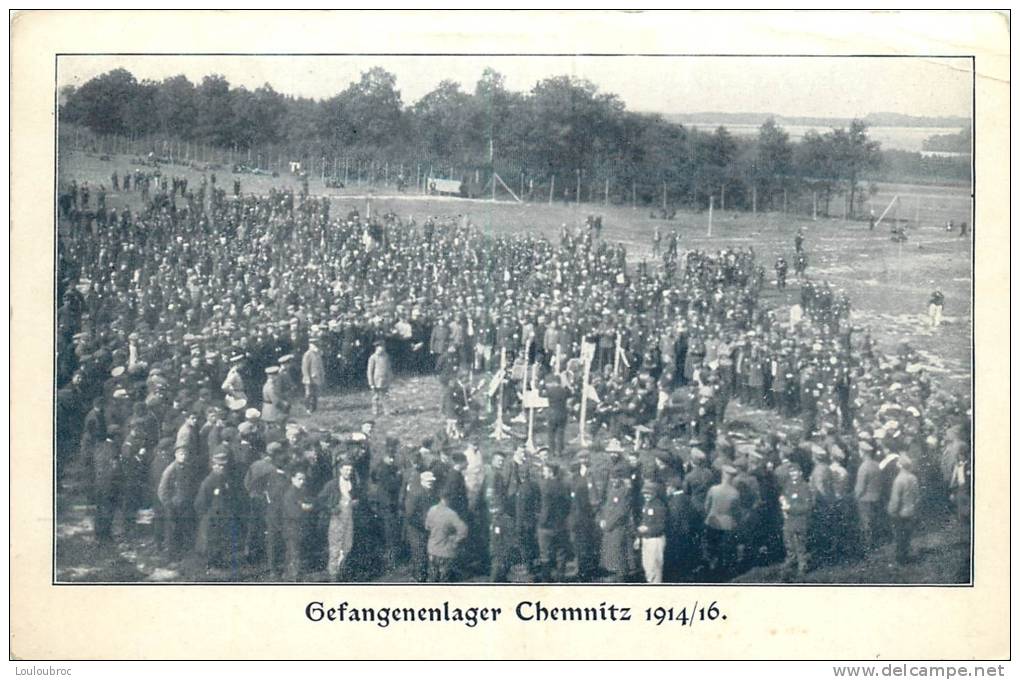 CHEMNITZ 1914/1916 PRISONNIERS DE GUERRE GEFANGENENLAGER - Weltkrieg 1914-18