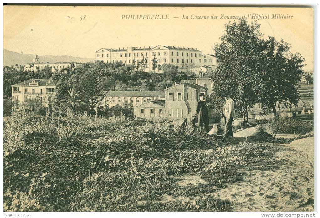 PHILIPPEVILLE - La Caserne Des Zouaves Et L'Hôpital Militaire - Skikda (Philippeville)