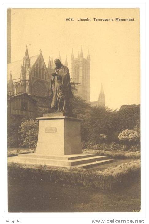 G1434 Lincoln - Tennyson Monument - Old Mini Card / Non Viaggiata - Altri & Non Classificati