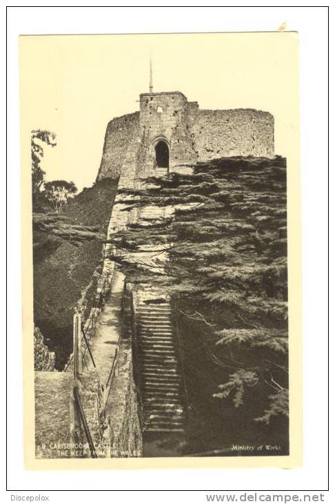 G1439 Carisbrooke Castle - The Keep From The Wales - Old Mini Card / Non Viaggiata - Altri & Non Classificati