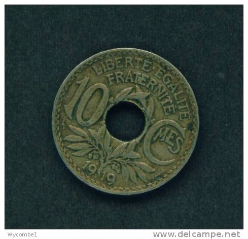 FRANCE  -  1919  10 Centimes  Circulated As Scan - Autres & Non Classés