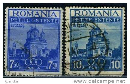 1937 Small Entente,Romania,Mi.536-53 7,Hinged,Used - Gebraucht