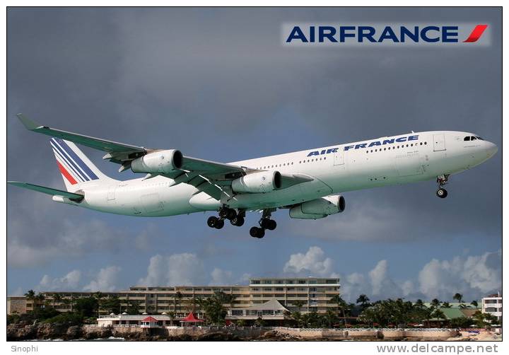SA34-002   @   Airplane  , AIR FRANCE Airlines Airways  , Postal Stationery -Articles Postaux -- Postsache F - Aviones