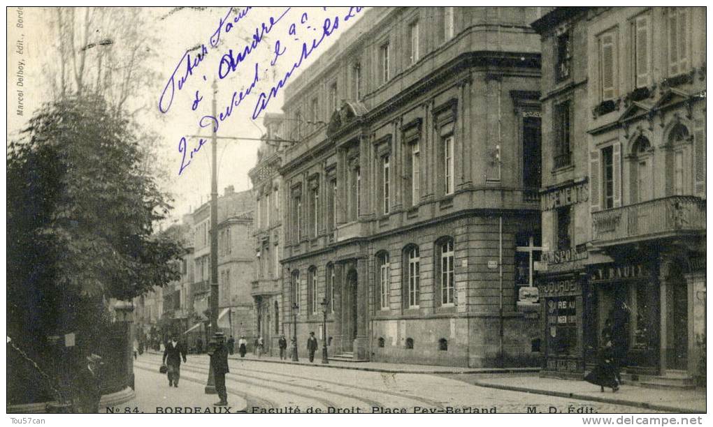 BORDEAUX - GIRONDE  (33)  - PEU COURANTE CPA PRECURSEUR BIEN ANIMEE DE 1903. - Bordeaux