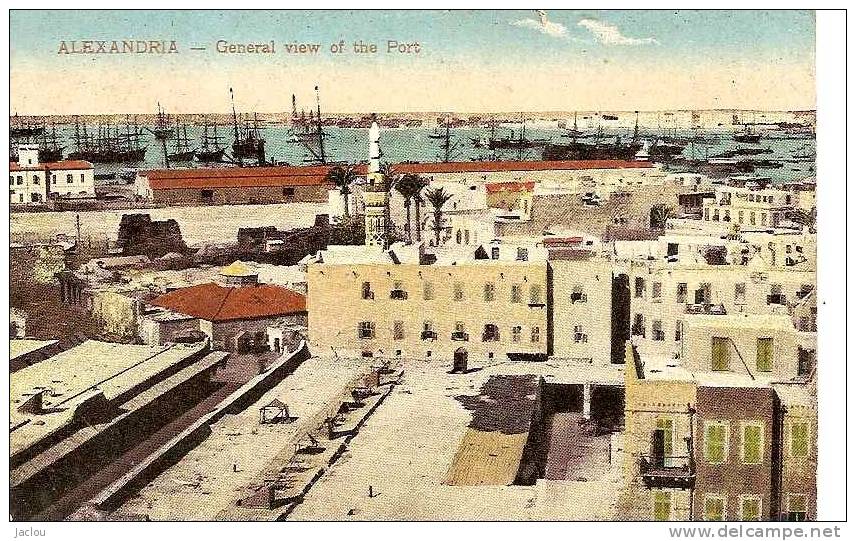 ALEXANDRIA GENERAL VIEW OF THE PORT  ,COULEUR ,  REF 30534 - Alexandria