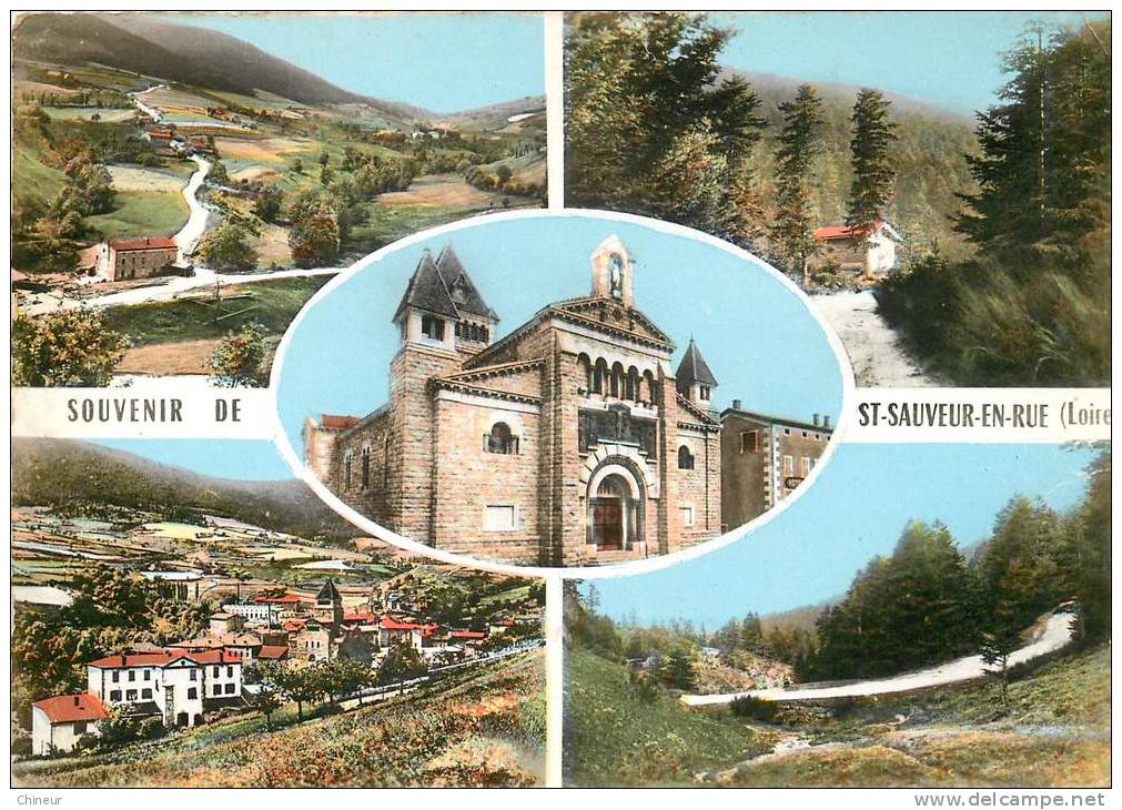 SAINT SAUVEUR EN RUE CARTE MULTIVUES - Andere & Zonder Classificatie