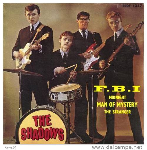 EP 45 RPM (7")  The Shadows  "  F.B.I  " - Instrumental