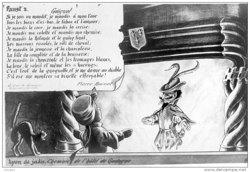 LOT DE 10 CARTES Série Complète FAUST   "GUIGNOL"   Texte De PIERRE ROUSSET - Autres & Non Classés