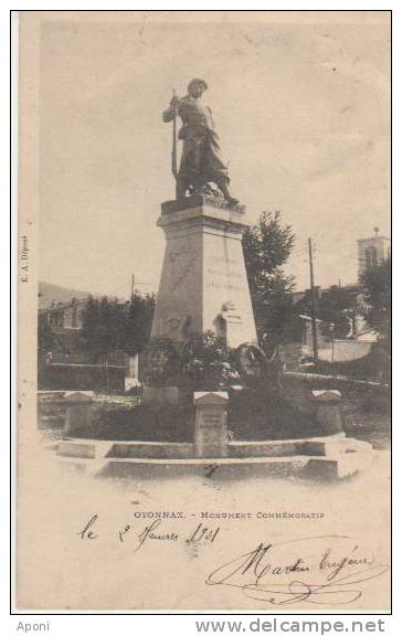 OYONNAX (.monument Commemoratif) - Oyonnax