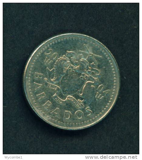 BARBADOS  -  2004  25 Cents  Circulated As Scan - Barbados