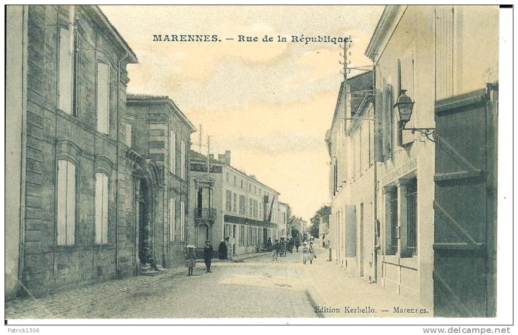 CPA  MARENNES, Rue De La République 5546 - Marennes