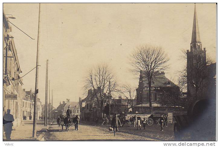 - 02 - ORIGNY-Ste-BENOITE- Carte Photo Allemande - Rue Principale - - Autres & Non Classés