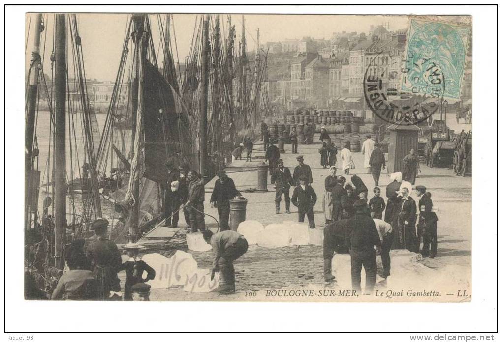 106 - BOULOGNE Syr MER - Le Quai Gambetta. - LL. - Boulogne Sur Mer