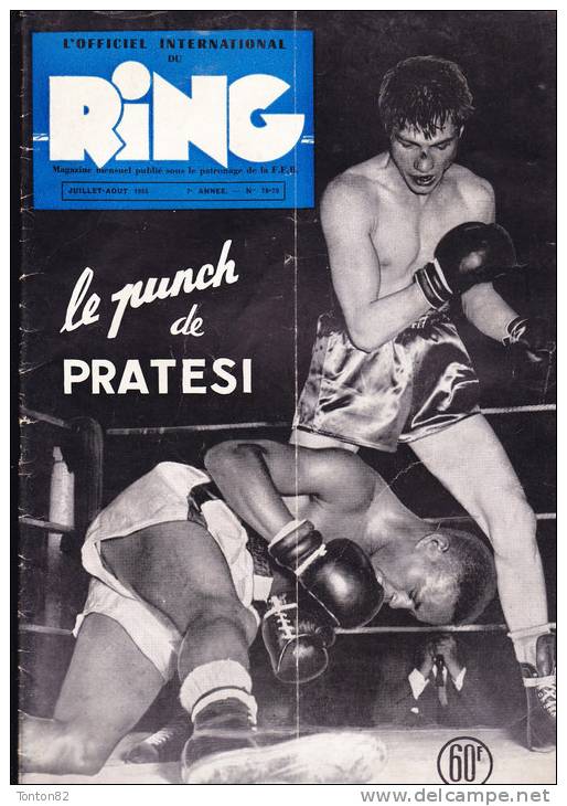 L´ Officiel International Du RING N°  78 / 79 - Juillet / Août I 1955 - (  Le Punch De Pratesi  ) . - Sport